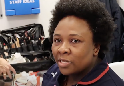 Newham staff member Jo Bakah