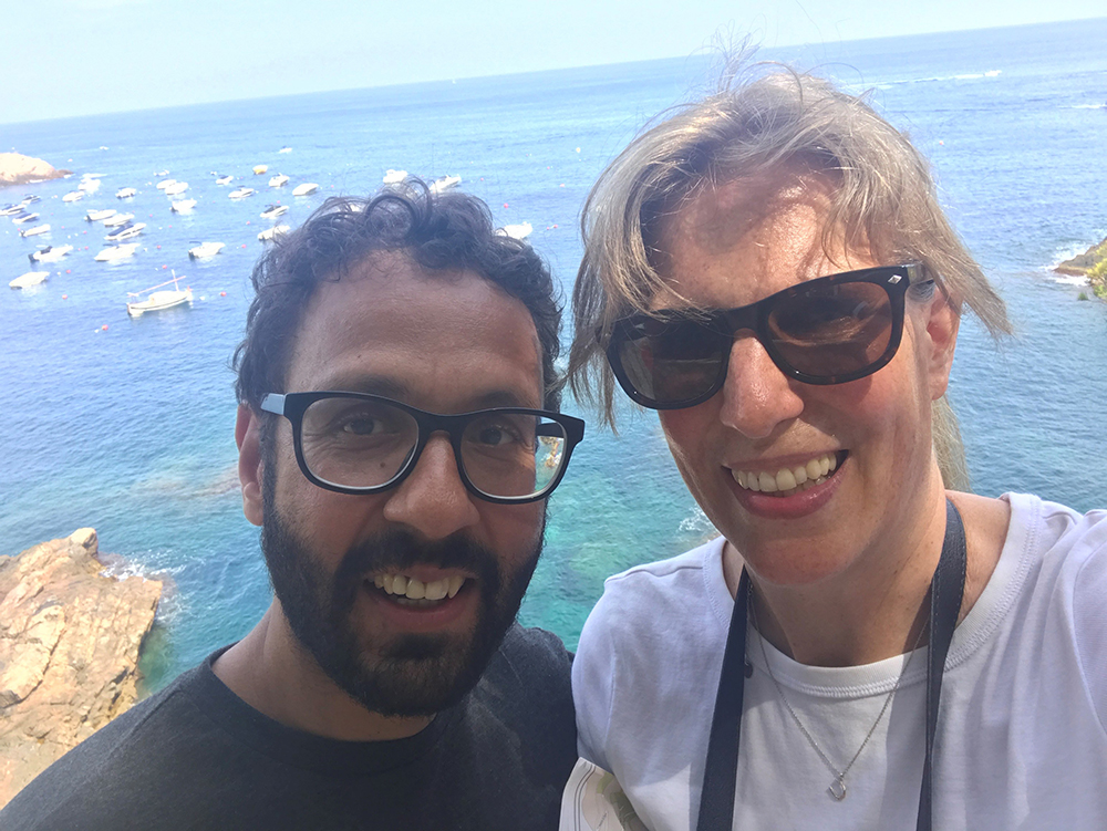 Alyson runs the London Marathon after she and husband (pictured) are treated at St Bartholomew's Hospital