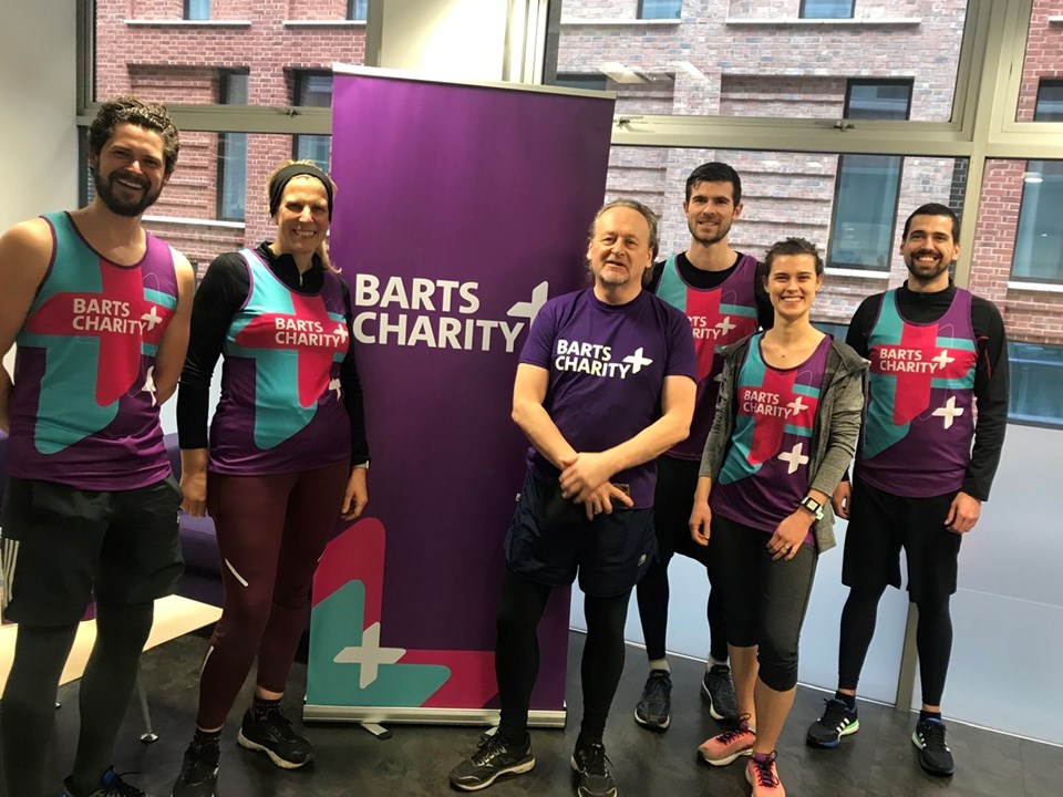 Group of Barts Charity runners