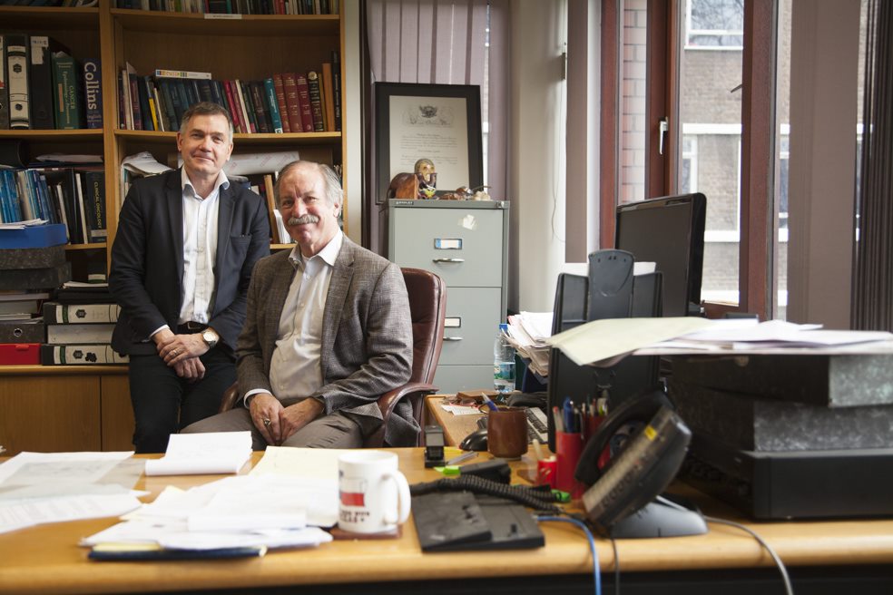 Gavin Giovannoni & Jack Cuzick from the Wolfson Institute at Queen Mary University of London