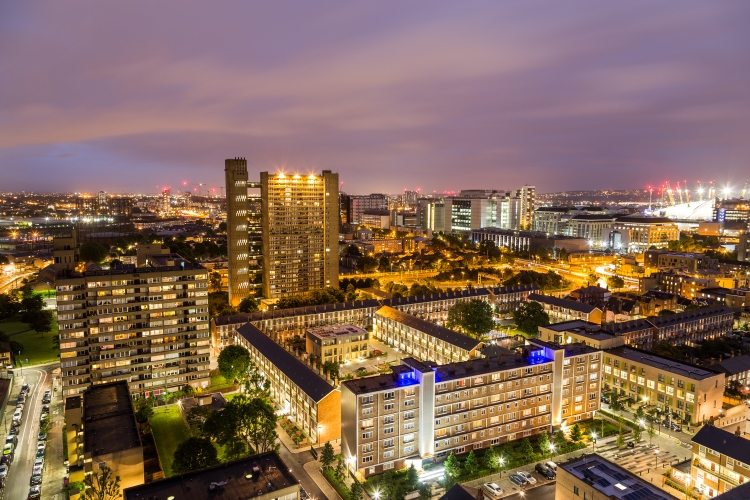 East London Skyline