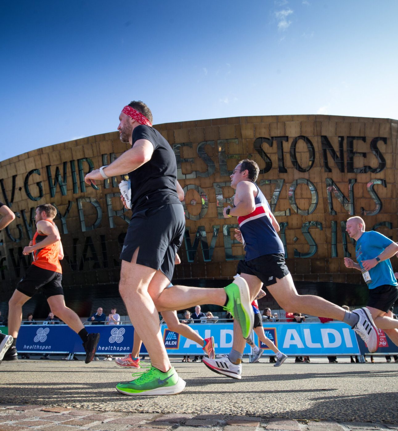 Runners in Cardiff