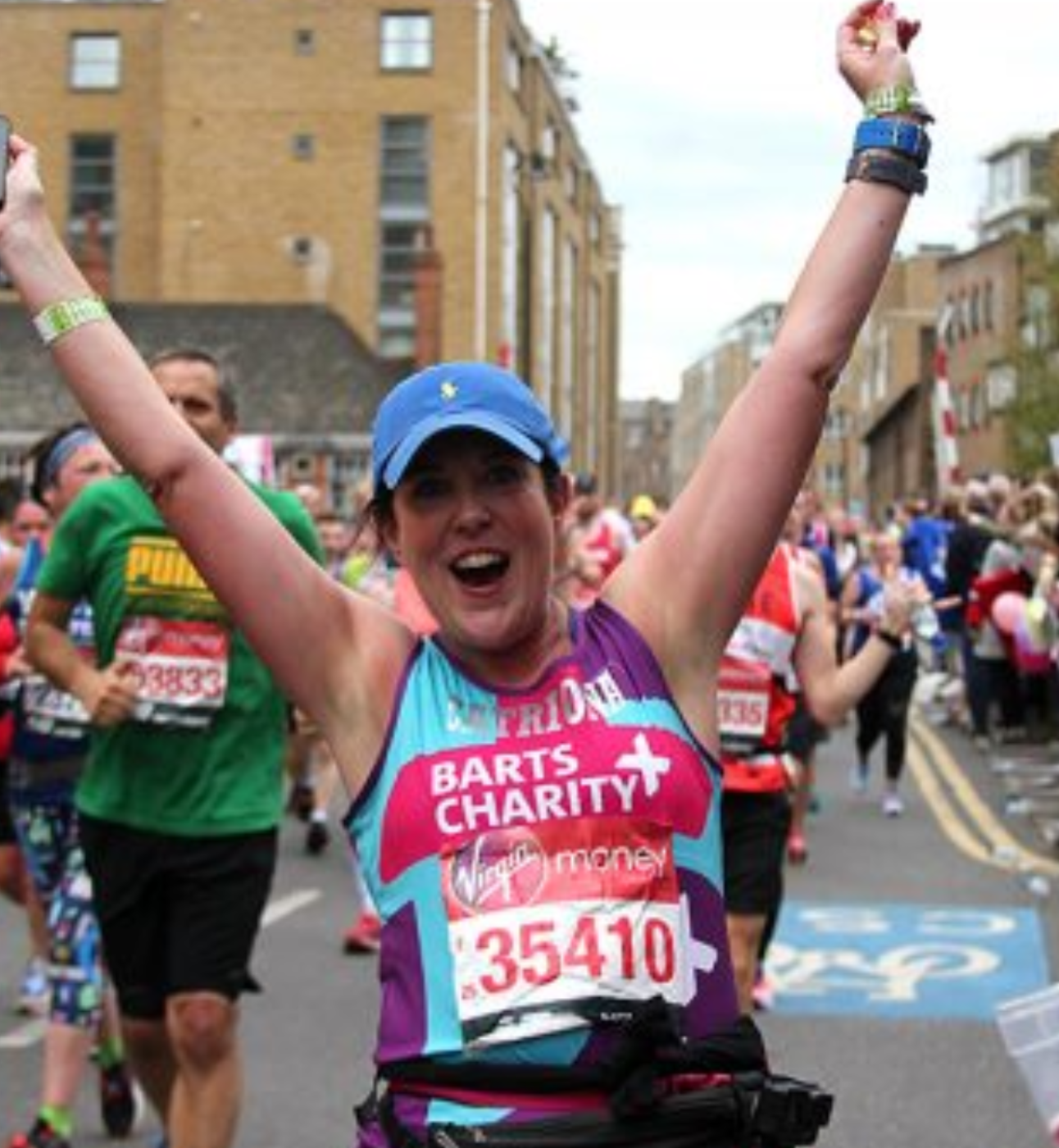Catriona at the 2019 London Marathon