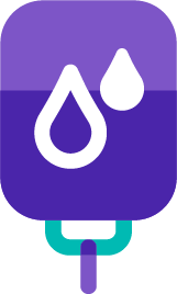 Blood bag icon