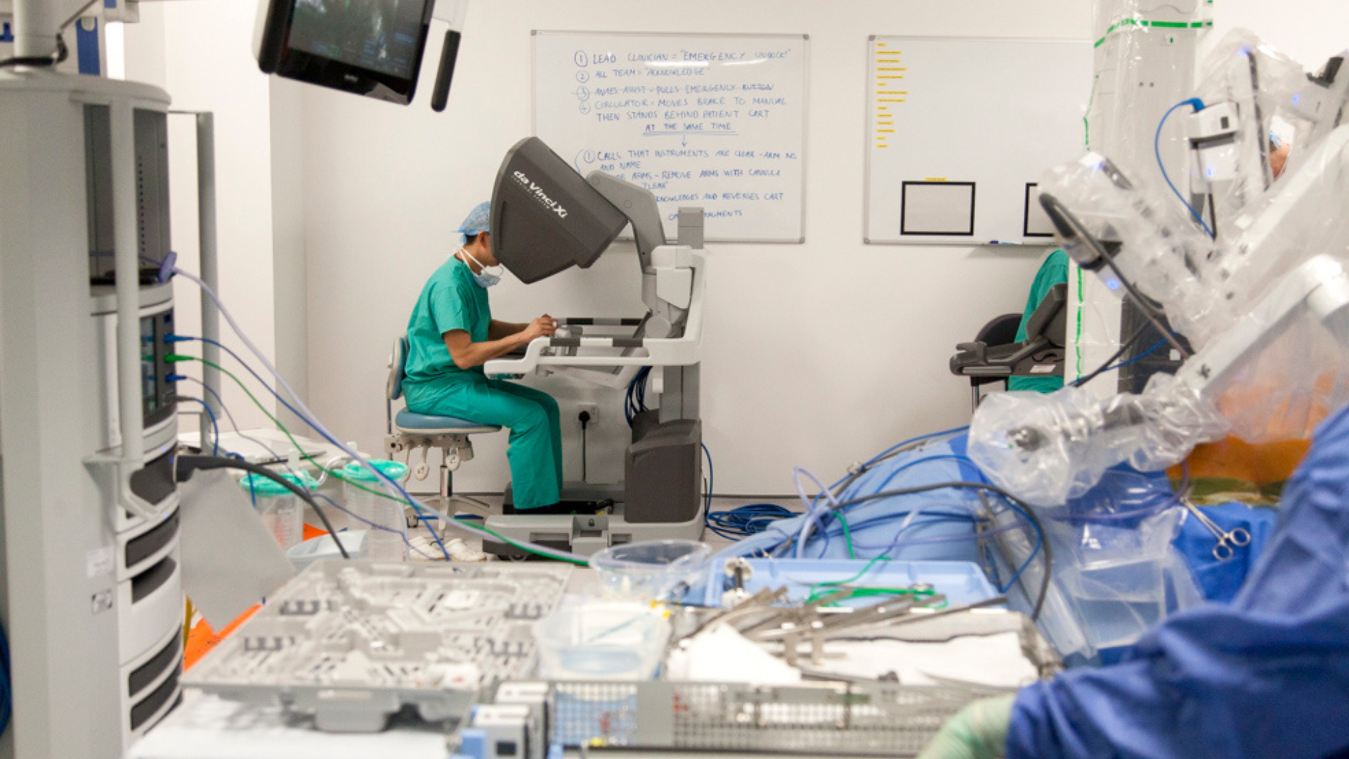 Robotics used for surgery at St Bartholomew's Hospital - which Barts Charity funded.